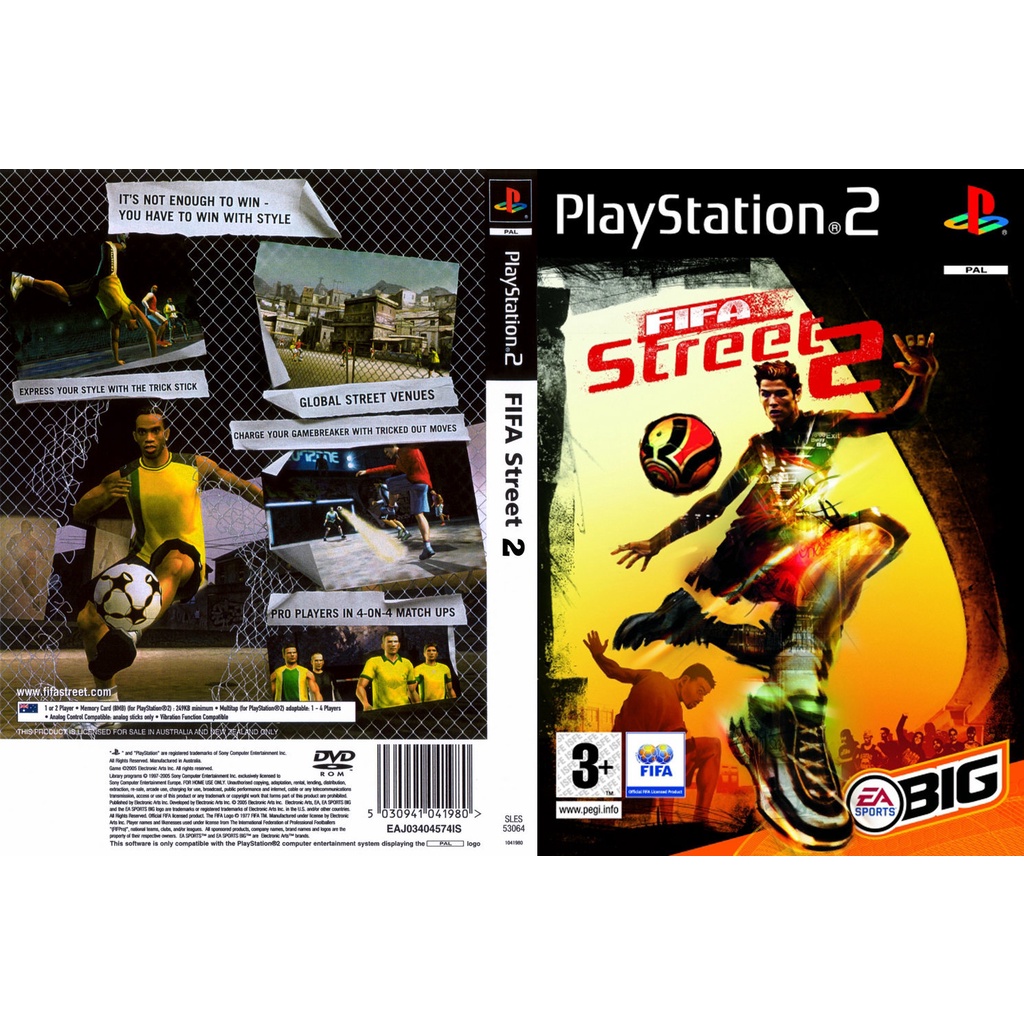 Jogo FIFA Street 2 ps2