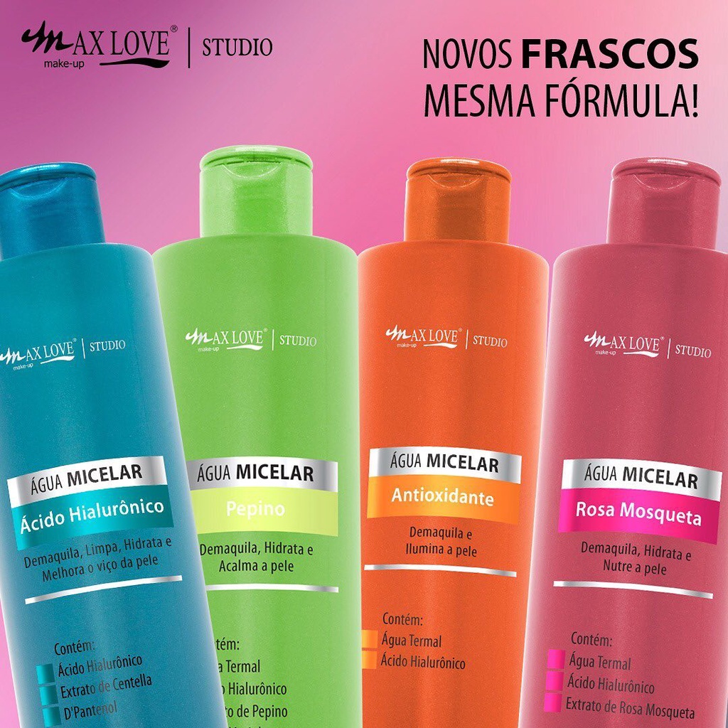 Água Micelar Max Love 300ml