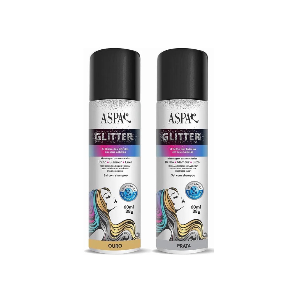 Glitter Em Spray Cor a Escolher Aspa 60ml Shopee Brasil