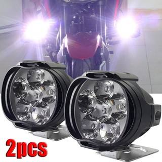 2pcs 6 LED Farol Auxiliar De Alta Luminosidade Scooters À Prova D