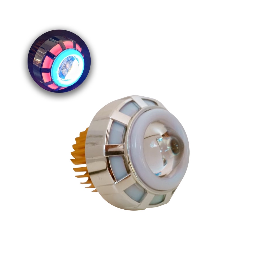 Projetor Farol Angel Eyes Olho de Anjo Led Moto Carro Universal — imagem 2 de 2