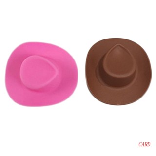 CARD Mini Cowboy Para Chapéu De Boneca Bonecas Pequenas Cowgirl Rosa Miniatura A