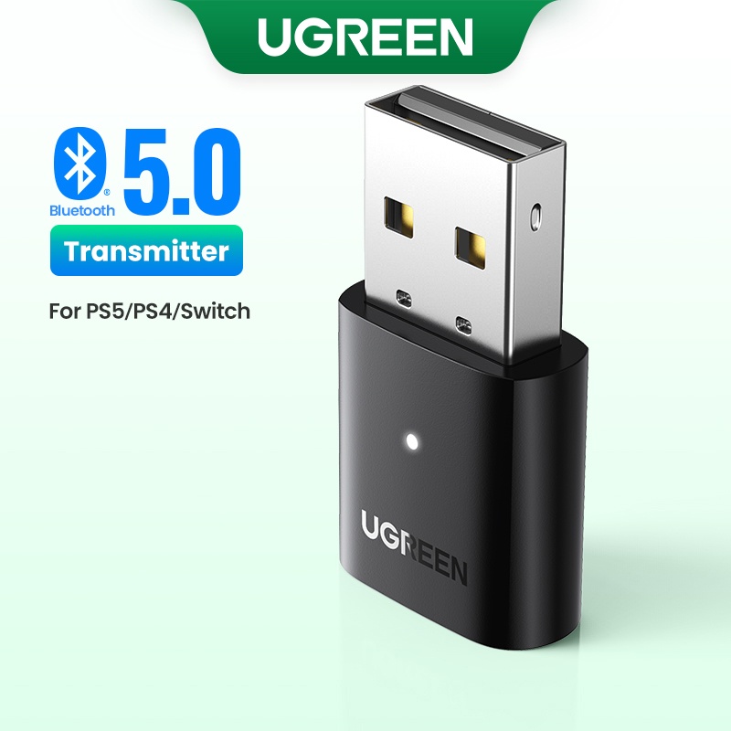 Adaptador De Áudio Do Transmissor UGREEN USB Bluetooth 5.0 Para Airpods PC Computador PS5/PS4 Pro Nintendo Switch