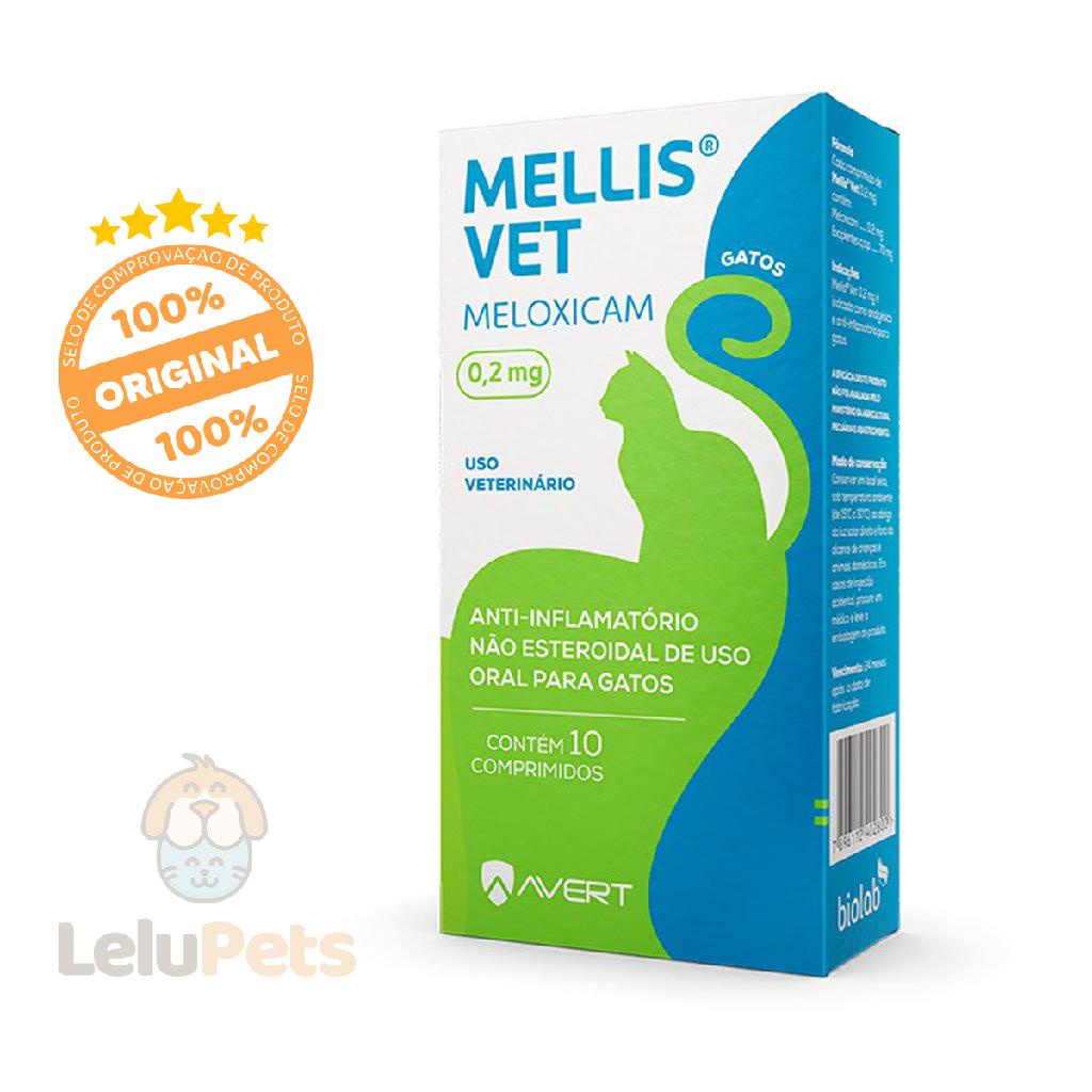 Mellis Vet 0,2 mg Avert 10 Comprimidos para Gatos em Oferta na Shopee