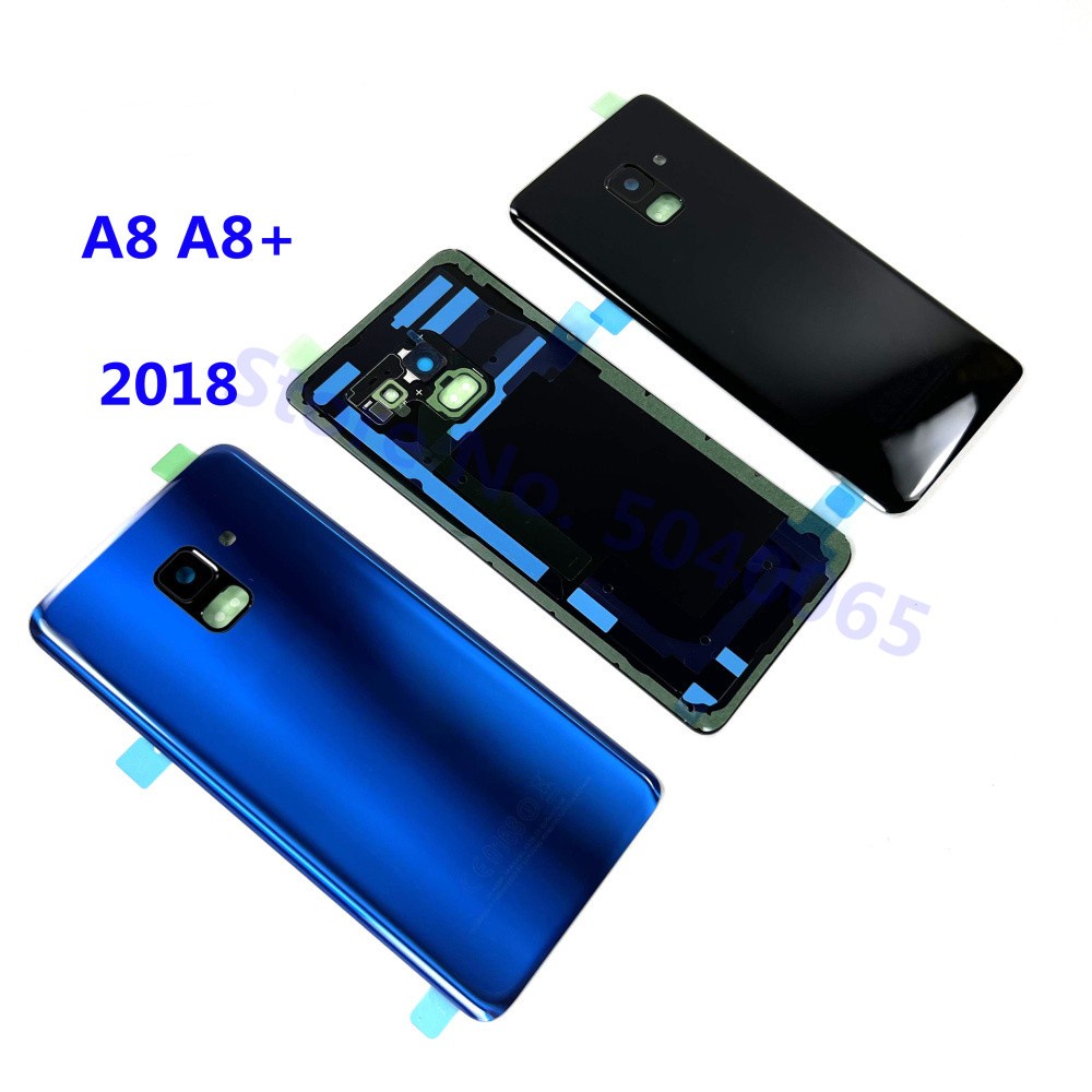 Para SAMSUNG Galaxy A8 A530 A530F A8 Plus A730 Tampa Traseira De Vidro Bateria Da Porta A8 + 2018