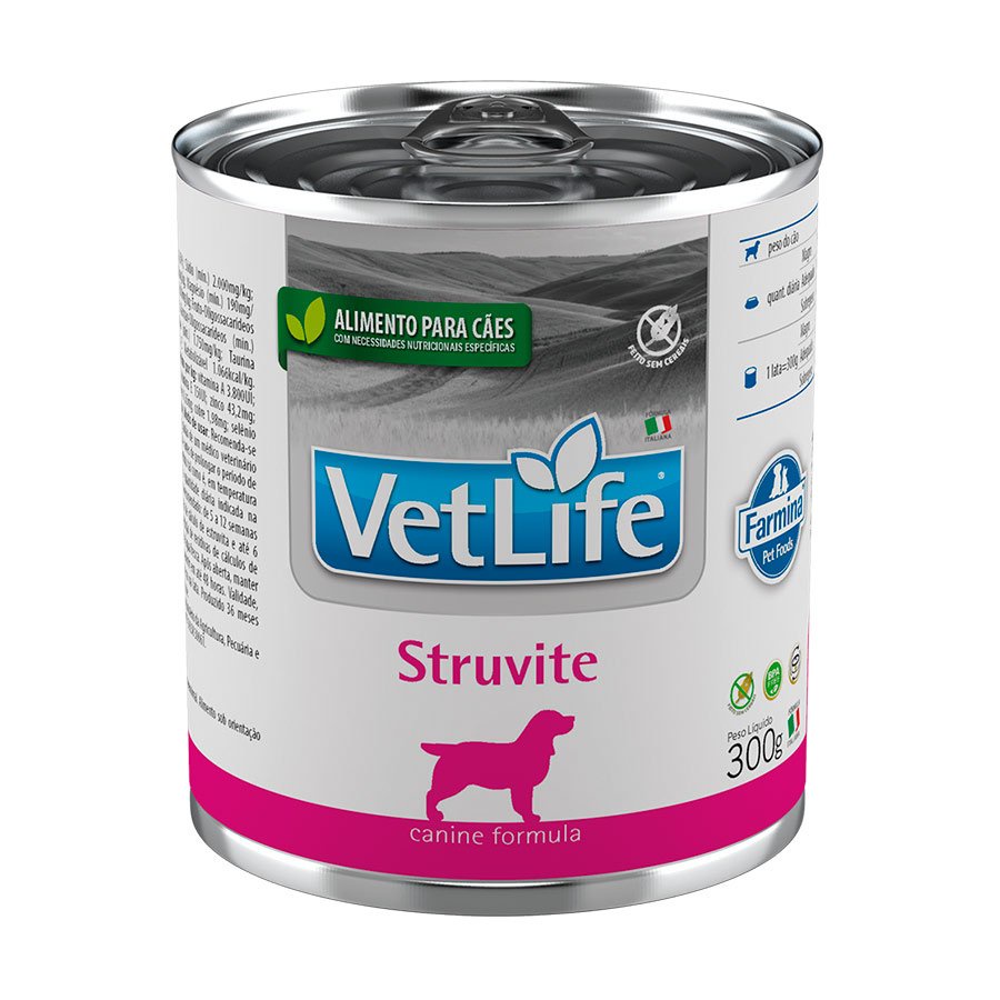 Ração Úmida Lata Farmina Vet Life Struvite para Cães 300g - Pets