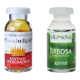 Aditivo Babosa e Aditivo Crescimento Cavalo Real Biotina