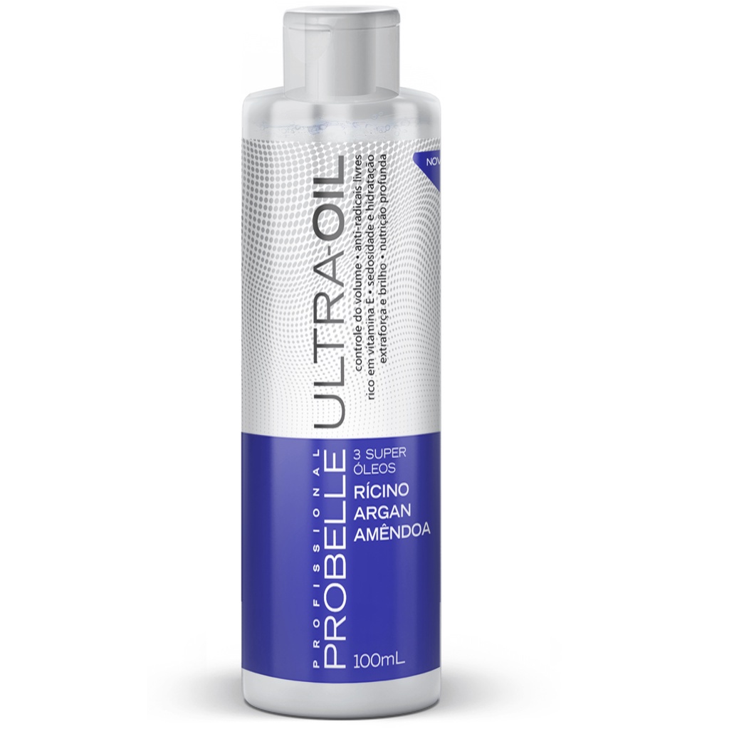 Óleo capilar Ultra-Oil Probelle ARGAN, AMÊNDOA E RICINO