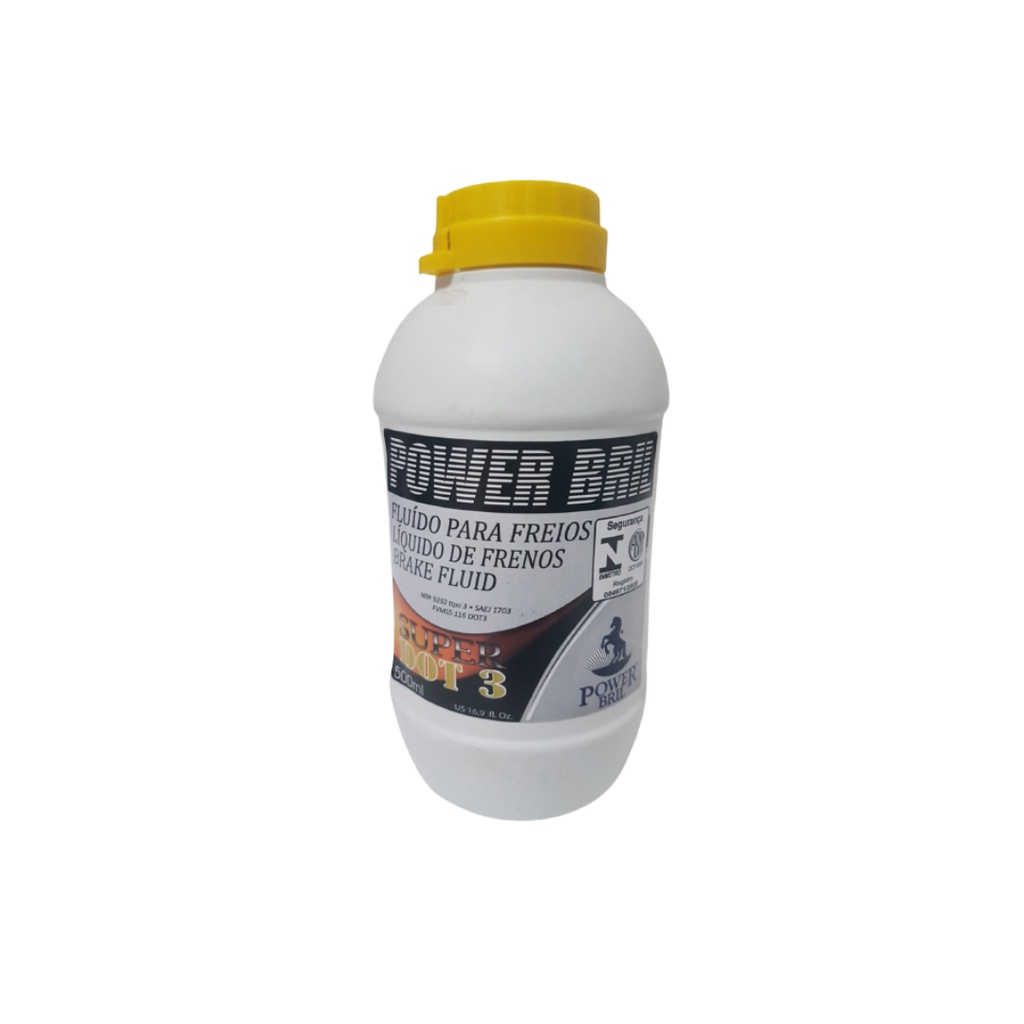 Fluído De Freios DOT 3 500ML Original POWER em Oferta na Shopee