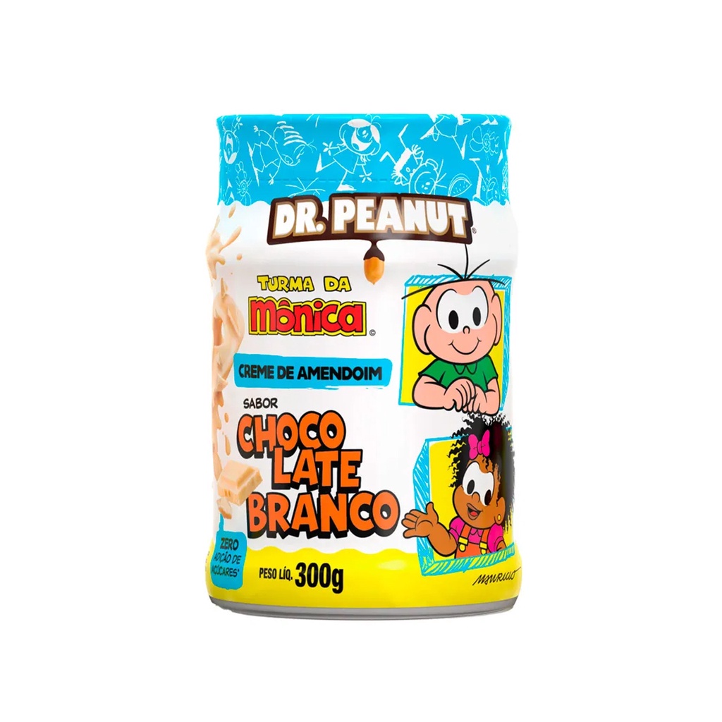 Creme De Amendoim Sabor Chocolate Branco 300g - Dr. Peanut | Shopee Brasil