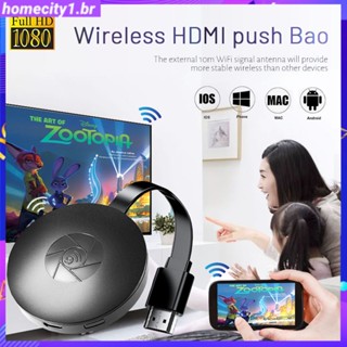 4k Sem Fio Hdmi Dongle Google Chrome Cast G2 Pro 1080P Smart TV Stick Wi-Fi Reprodutor De Mídia Espelhado Cromado