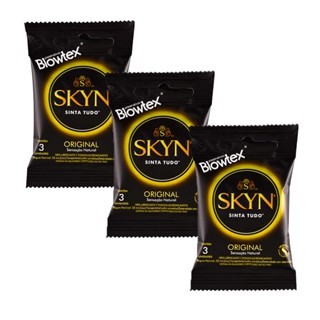 Kit 3 Pacotes Preservativo SKYN C/ 3 Unidades Cada