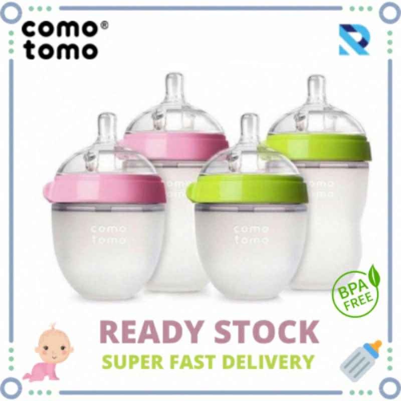 Comotomo 150ml/250ml Mamadeira Silicone Alimentação Bebê Mamadeira Bayi Botol Susu