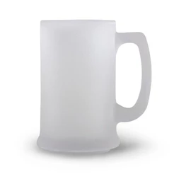 Caneca De Chopp cerveja Fosca Vidro Jateado 300ml Pequena Para Bar Restaurante Churrasco