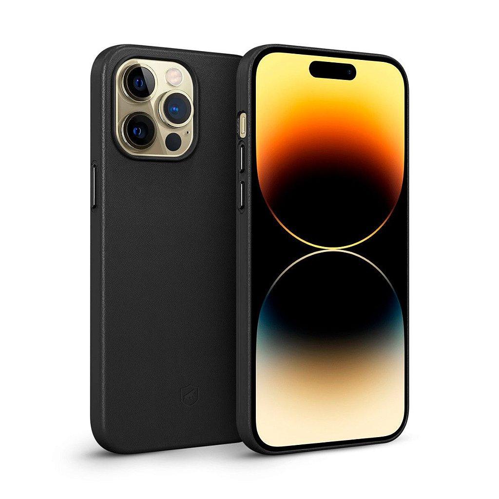 Capa Case Capinha para iPhone 14 Pro Max - Couro Dual Preta - Gshield em Oferta na Shopee