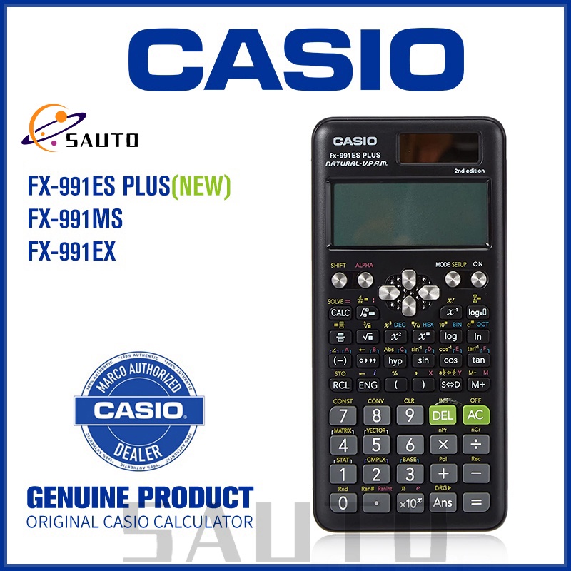 Calculadora Científica Casio Original FX-991EX 991ES Plus 82MS Nova Edição 240 Funções 2a Adequado Para Estudantes De Engenharia Genuínos