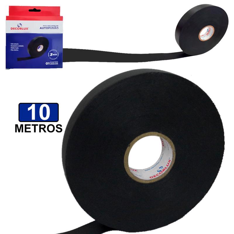 Fita Isolante Auto fusão 19mm X 10 Metros Para Alta Tensão E Isolação Emborrachado Uso Profissional em Oferta na Shopee