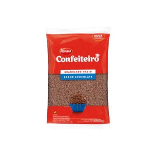 Chocolate Granulado Macio Confeiteiro 1,05kg - Harald em Oferta na Shopee