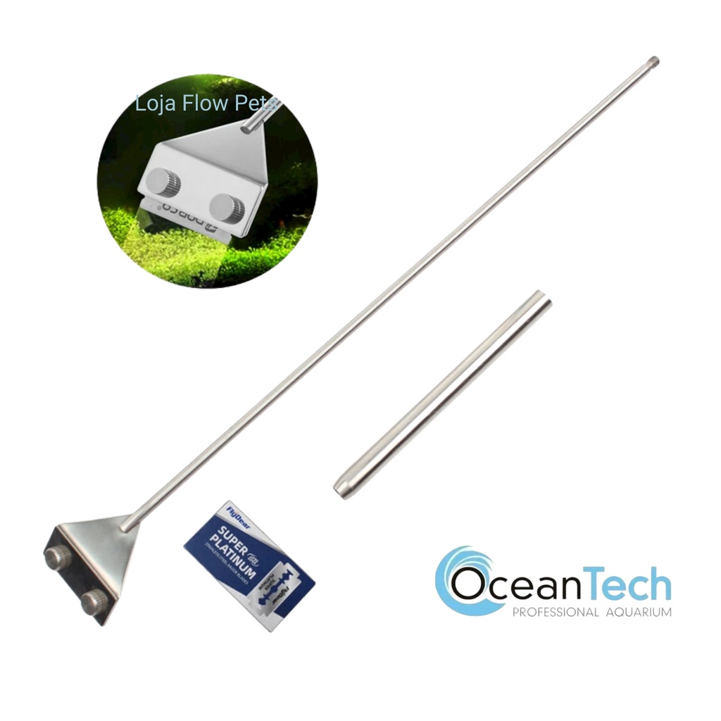 Raspador de Algas 46cm Ocean Tech Algae Scraper P/ Aquários