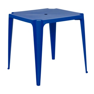 Mesa Plástica Bela Vista 70 CM Azul MOR em Oferta na Shopee