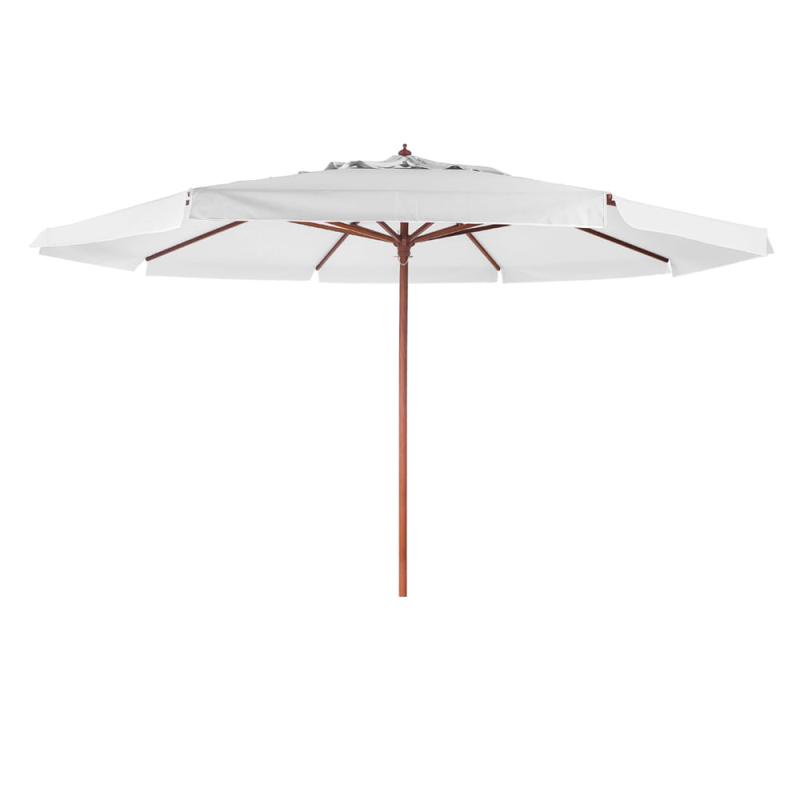 Ombrellone Positano 4,0 Metros Branco Bagum Armação de Madeira 400801 BELFIX - Sports & Outdoors