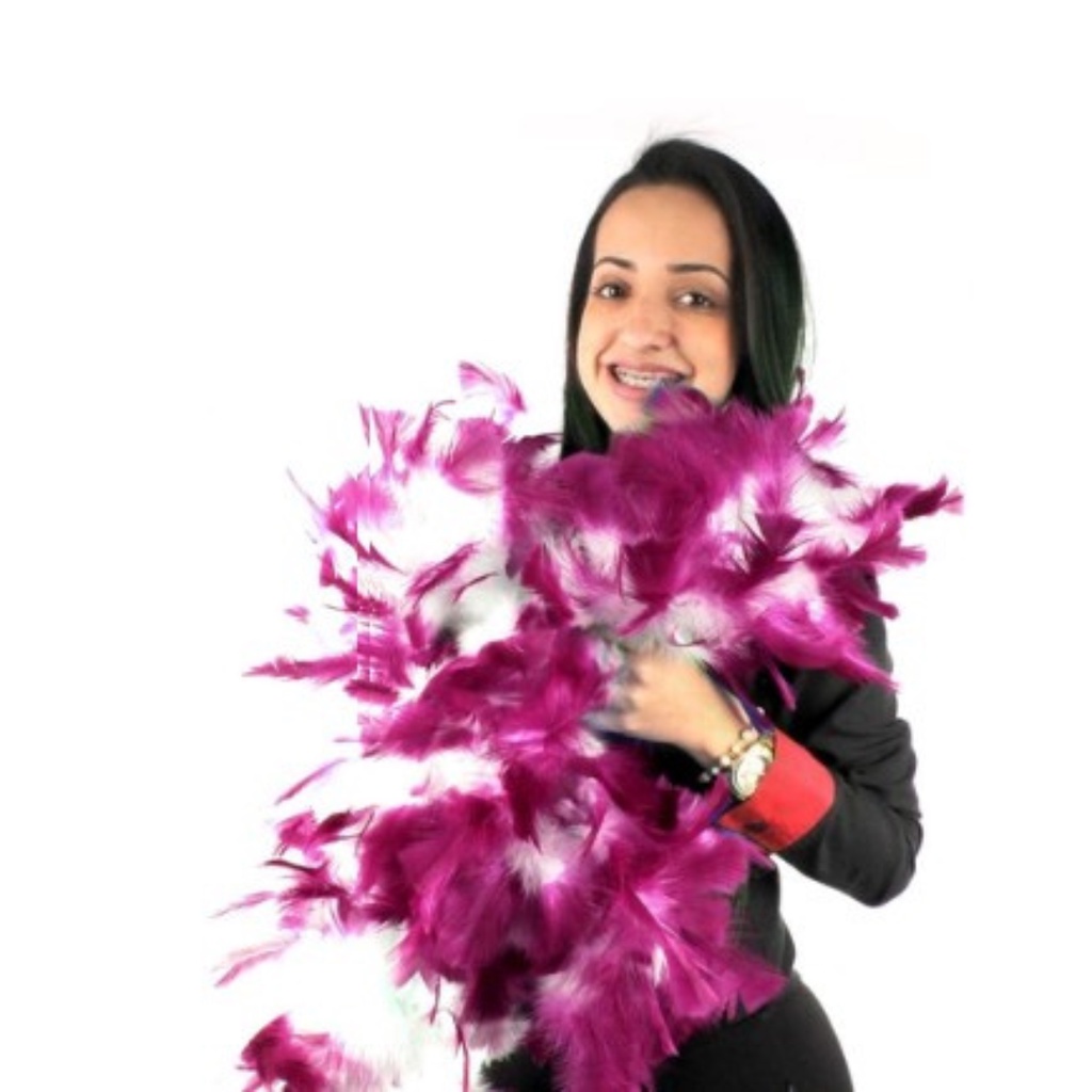 Estola Pluma Penas Luxo (1,70M) Diversas Cores e Modelos!