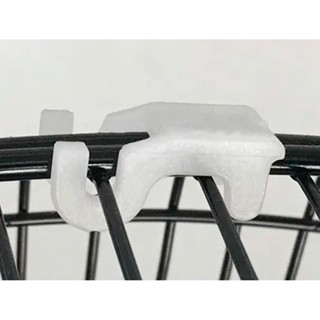 Presilha de Grade para Ventilador Transparente/preto 5 unidades