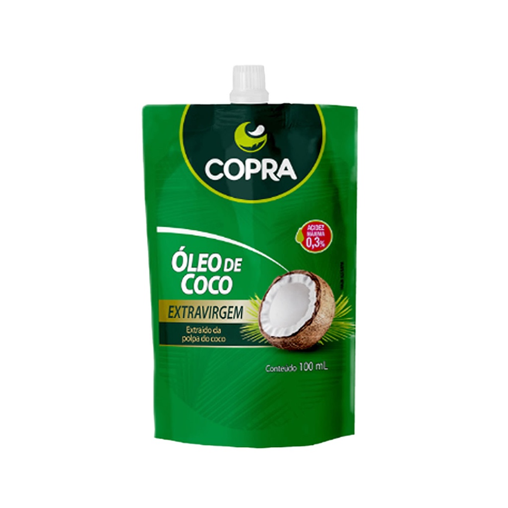 Óleo de Coco Extra Virgem Stand Pouch 100ml - Copra