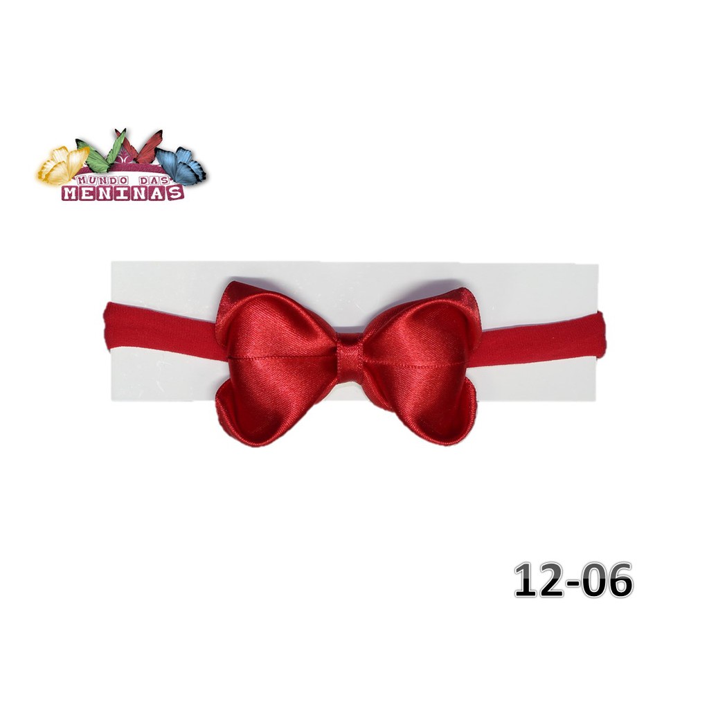 1 Faixa Tiara Bebê Recém Nascido Meia De Seda Slin 12 Fina C/ Laço em Oferta na Shopee