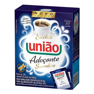 Adoçante Em Pó Sucralose Diet União 50 Uns