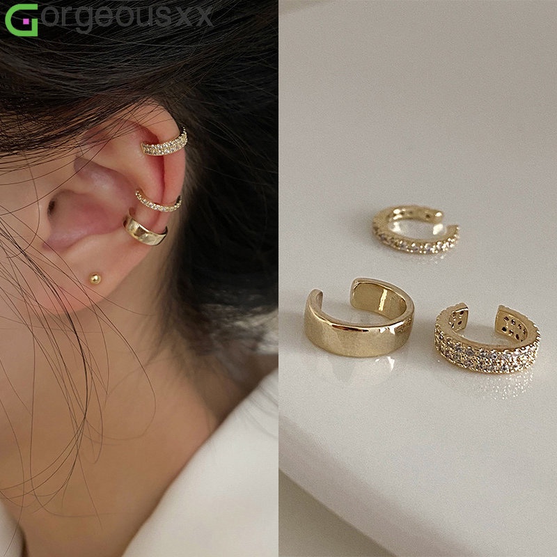 Moda Delicada Zircon Brincos De Zircônio Fofo Fivela Feminina Sem Piercings Orelha De Cartilagem Falsa Para Jóias Femininas em Oferta na Shopee
