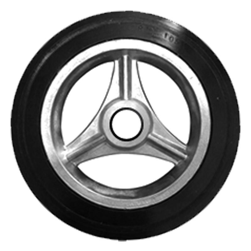 Roda Pneu Maciça 9 POL Furo 3/4 POL Capacidade 100 KG RLM-105N0304 EVALD