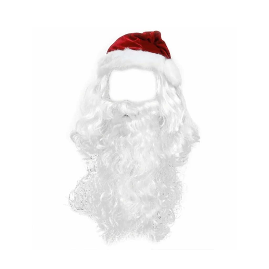 KIT Peruca e Barba + Gorro do Papai Noel - Natal - Fantasia de Natal