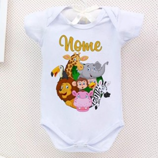 Body Personalizado Mesversario Safari Bebe