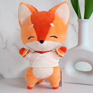 Kiriko Fox Brinquedo De Pelúcia Macio Recheado Relógio Animal Raposa Para Coleção De Fãs Infantis