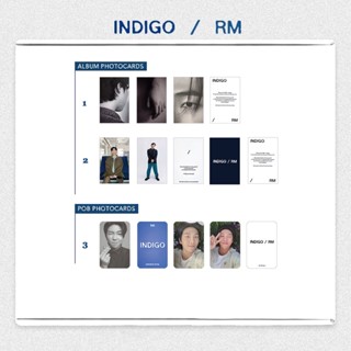 Kpop Bangtan Boys RM Solo Álbum Indigo Fotocartão Para ARMY Gift