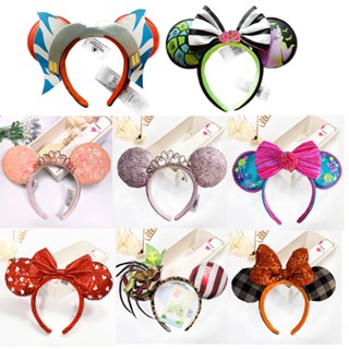 Disney Bow Hair Luxo Mikey Mouse EARS Faixa De Cabelo Princesa Crown Plush Big Sequin COSTUME Cosplay Adulto Kids