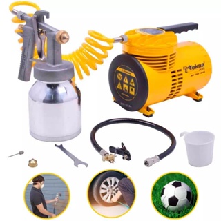 Compressor Ar Direto Com Kit Cd12151bk Bivolt Tekna em Oferta na Shopee