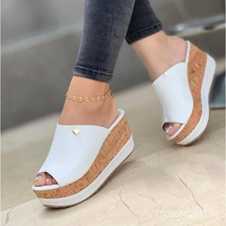 Sandálias De Salto Feminino De Verão Sapatos De Plataforma Casual Praia Ladies Fashion O61K