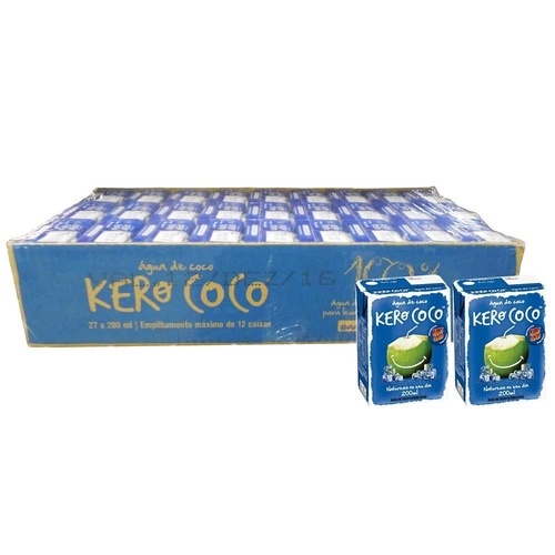 24 Agua de Coco Kero Coco 200ml cada Caixa Fechada
