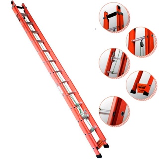 Escada de Fibra de Vidro 23 Degraus Extensível 4,2 x 7,2 Metros EAFD-23 SÍNTESE em Oferta na Shopee