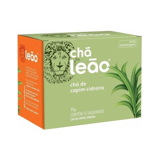 Chá Leão sabor Capim Cidreira 15 sachês de 1g - Chá Leão em Oferta na Shopee