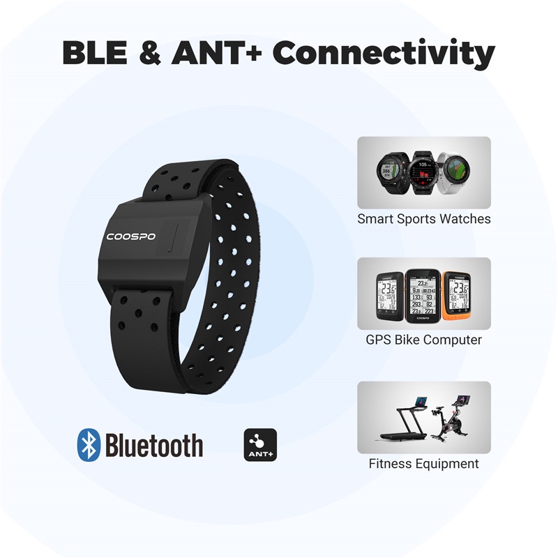 CooSpo HW706 Monitor De Frequência Cardíaca Braçadeira Óptica Sensor De Batimentos Ao Ar Livre Bluetooth 4.0 ANT +