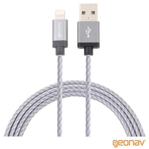 Cabo Lightning MFi Geonav para iPhone, iPad e iPod com 1,5 Metros - Geonav - LIGH10T em Oferta na Shopee