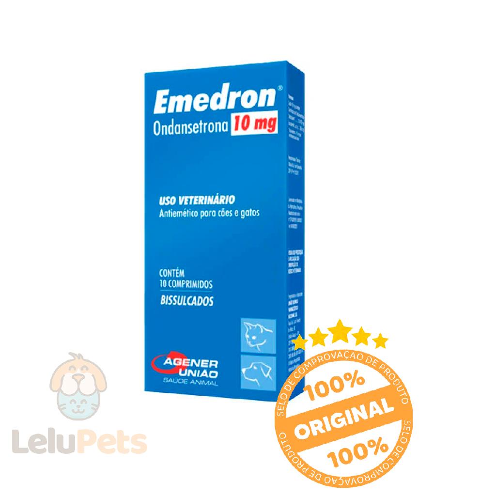 Emedron Antiemético 10mg P/ Cães E Gatos 10 Comp Agener em Oferta na Shopee