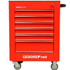 Carro Carrinho P/ Ferramentas Com 6 Gavetas Gedore Red