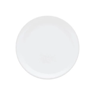 Prato de Sobremesa Oxford 20cm Unni White Cerâmica Branca para Bolo Doces Mesa Posta Elegante