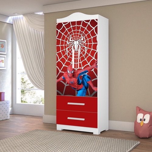 Guarda-roupa Homem Aranha Infantil 2 Portas Meninos | Shopee Brasil