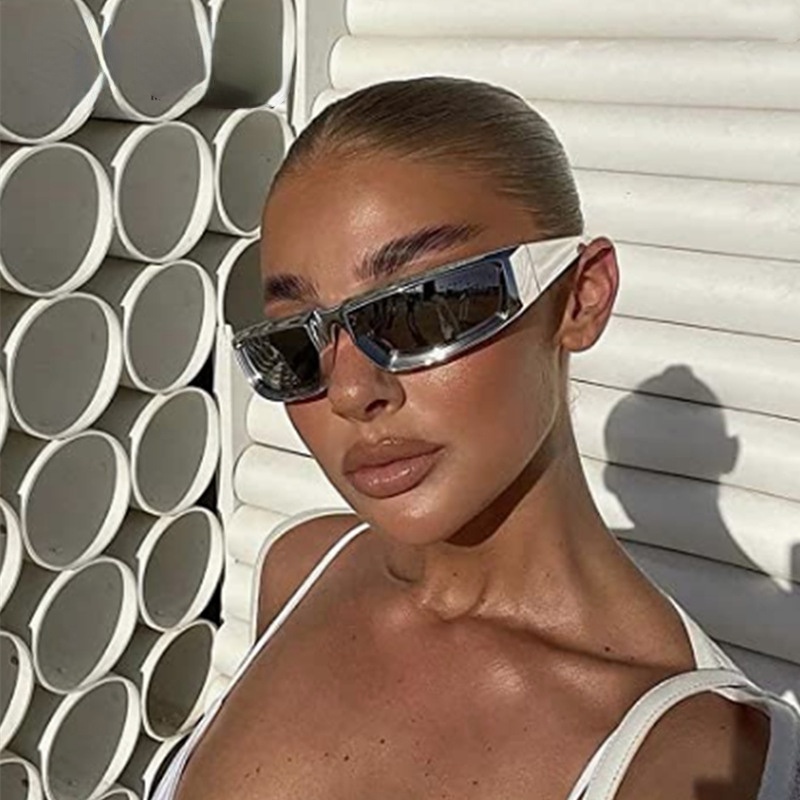 Nova Personalidade Feminina Óculos De Sol Retro Condução Moda Ar Livre Cavalgando Esporte Espelhos Especiarias Meninas Praia Viagem Festa em Oferta na Shopee