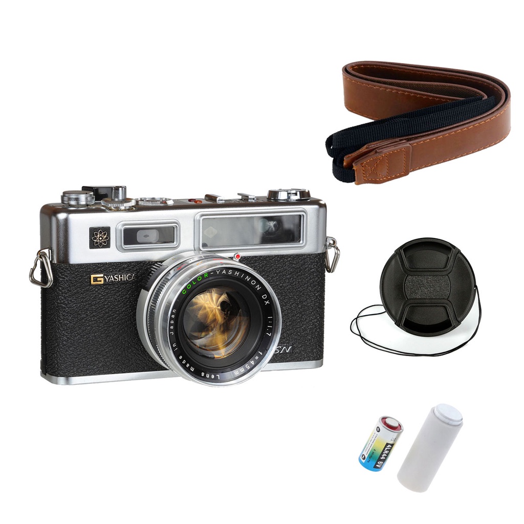 Kit Yashica Electro 35 de Bateria, Alça e Tampa